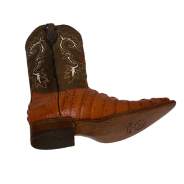 6-3-1.jpg Men Western Boots Genuine Cowhide Crocodile Print With Matching Belt