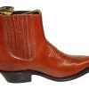 7-2.jpg Men's Genuine Leather Chelsea Ankle Boots Pointed Toe Western Dress Boots
