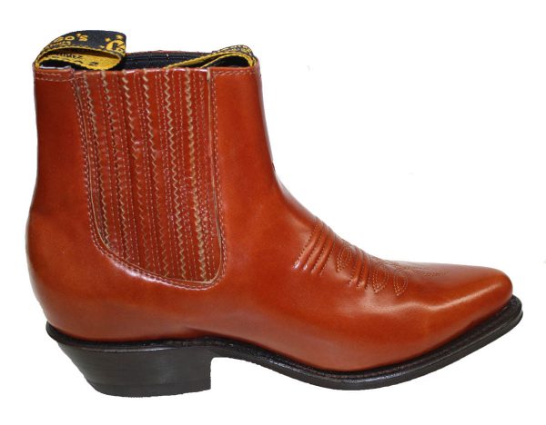 7-2.jpg Men's Genuine Leather Chelsea Ankle Boots Pointed Toe Western Dress Boots