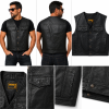 825-2.png Men's Genuine Leather Button Closure Vest Classic Motorcycle Western Vest