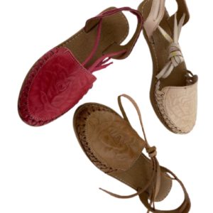 Main-Sandal.jpg Women Mexican Sandal Soft Leather With Warp Up Straps