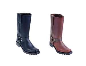 Men's Los Altos Genuine Leather Long Biker Boots Handcrafted