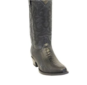 Men’s Los Altos Genuine Ostrich Leg Leather Snip Toe Boots Handcrafted