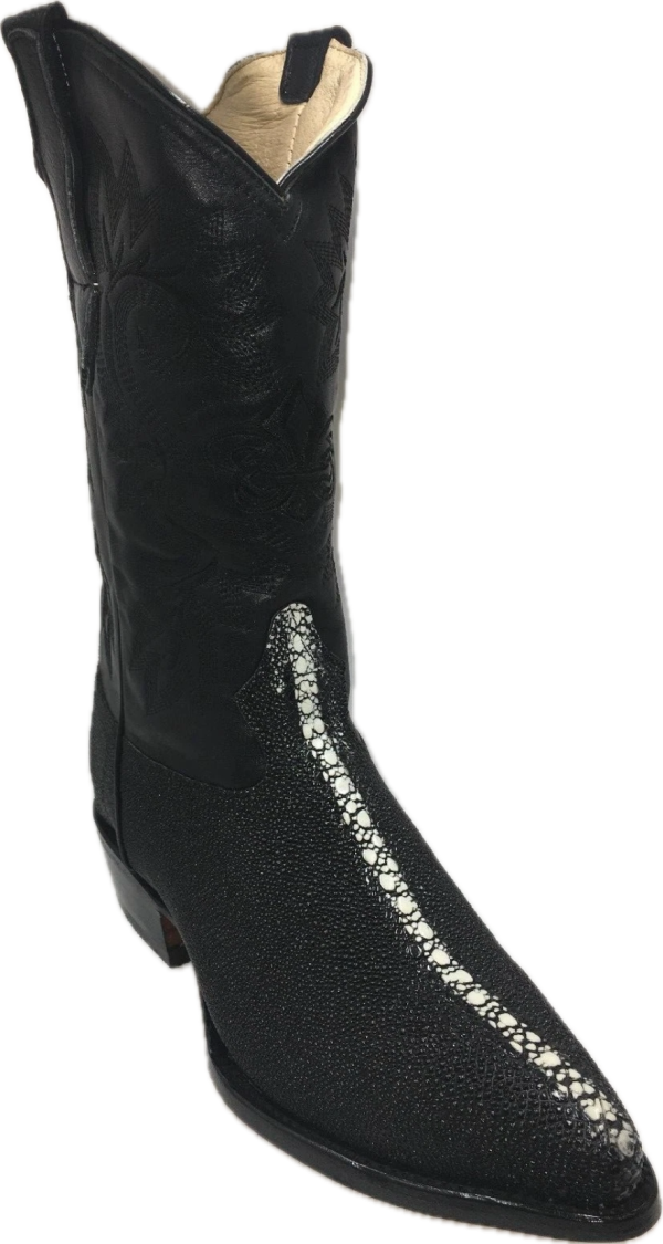 Subject-202.png Men's Genuine Cowhide Stingray Print Western Cowboy J Toe Boots Handcraft