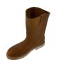 Tan-2.jpg Men Handcrafted Toe Boots Genuine Cowhide Pull Up Leather Work Around