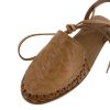 Tan-Sandal.jpg Women Mexican Sandal Soft Leather With Warp Up Straps