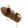 Tan-Sandal-2.jpg Women Mexican Sandal Soft Leather With Warp Up Straps