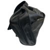 Unisex Leather Backpack Super Soft Black Genuine Cowhide Sling Style
