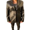 Women Jacket Genuine Soft Lamb Buttons Closure Jacket