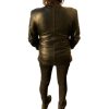 Women Jacket Genuine Soft Lamb Buttons Closure Jacket
