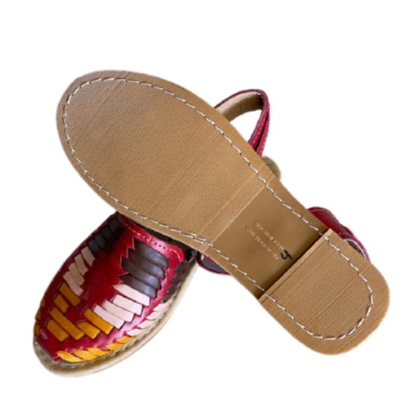 Ladies Sandals Genuine Mexican Authentic Leather Wrap Up Sandal