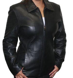 Women-genuine-zipper-closure-nice-fitted-leather-jacket.jpg Women Genuine Zipper Closure Nice Fitted Leather Jacket