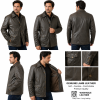 brown-2.png Men Long Coat Jacket Genuine Lamb Washable Leather Handcrafted