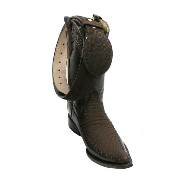 brown.jpg Men Cowboy Boots Genuine Bull (Toro) Leather Western Brand New Boots -Free Belt