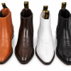 main-1.png Men's Genuine Leather Chelsea Ankle Boots Pointed Toe Western Dress Boots