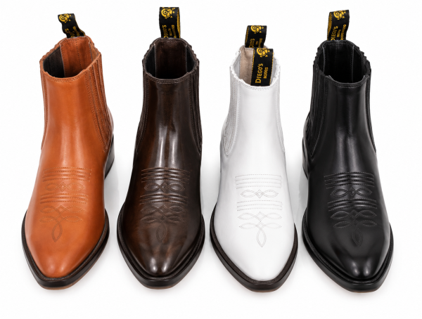 main-1.png Men's Genuine Leather Chelsea Ankle Boots Pointed Toe Western Dress Boots
