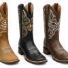 main.png Men's Genuine Leather Western Cowboy Boots Square Toe Embroidered Riding Boots