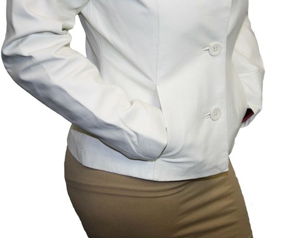s-l1600-1-1-4.jpg Women Jacket Soft Genuine White Leather Short Buttons Closure Fitted Jacket Style