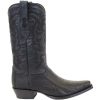 Men’s Los Altos Genuine Ostrich Leg Leather Snip Toe Boots Handcrafted