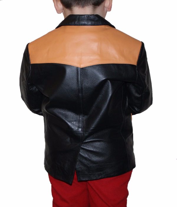 s-l1600-1-3-1.jpg Boys Genuine Leather Jacket Outerwear Buttons Blazers