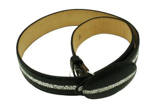 s-l1600-1.jpg Men Genuine Cowhide Stringray Print Leather Belt