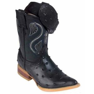 s-l1600-1-31.jpg Kids Boots Kids Ostrich Print Handcrafted With Free Matching Belt