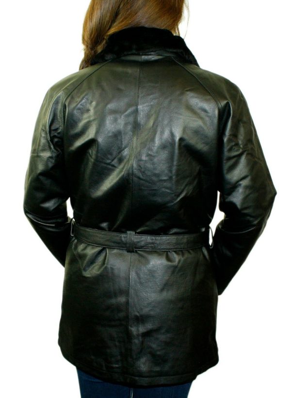 s-l1600-1-6-2.jpg Women Leather Jacket Zipper Closure/ Belted Jacket with Zip Out Lining