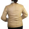 Ladies Jacket Warm Genuine Leather Bonded Faux Fur Zipper Closure
