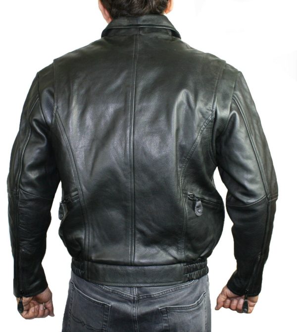 s-l1600-1-9-3.jpg Men Motorcycle Jacket Vented Genuine Premium Cow Hide Leather Zipper Pockets#842