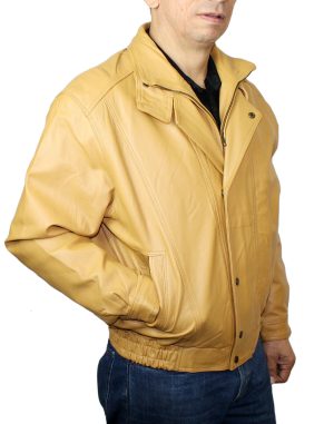Men's Leather Jacket Genuine Soft Leather Double Breast Leather Jacket Handcrafted