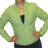 Women's Soft Genuine Leather Short Zipper Closure Fitted Jacket Style # 315