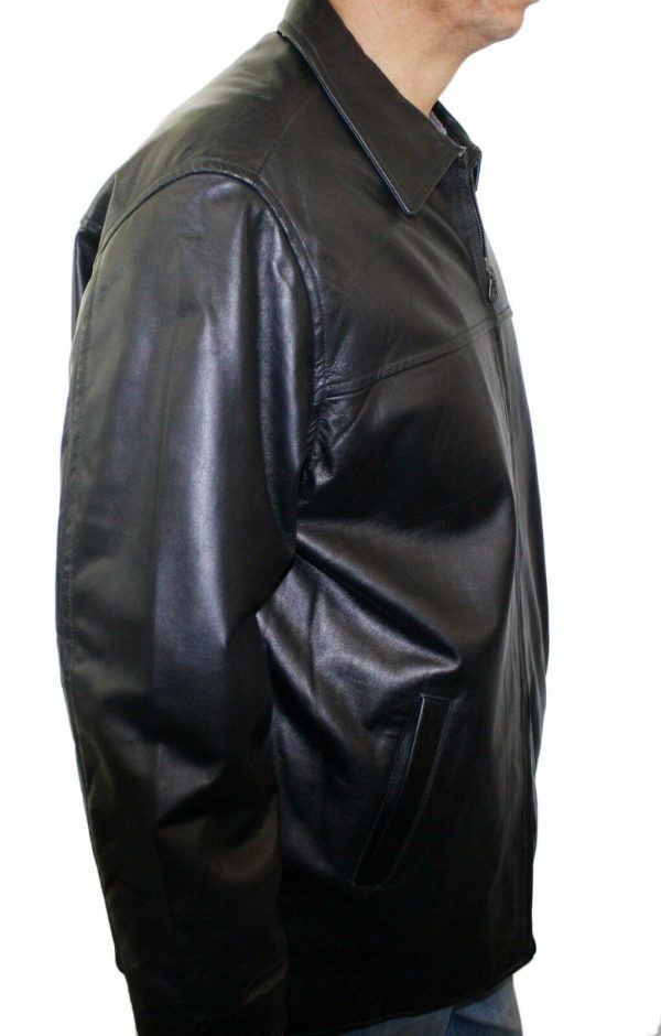 s-l1600-11-6.jpg Men Long Jacket Genuine Soft Lamb Leather Black Zipper Closure Handcrafted