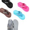 s-l1600-15-3.jpg Sandal Platforms Wedges Beach Flip Flops Studded Straps with Stone