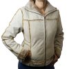 Ladies Suede Leather Jacket: Bonded Faux Fur Style 1221