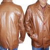 s-l1600-16-4.jpg Men Handmade Jacket Genuine Soft Leather Buttons Closure Color Tan