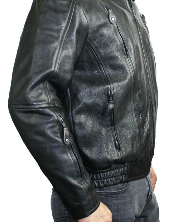 s-l1600-17-3.jpg Men Motorcycle Jacket Vented Genuine Premium Cow Hide Leather Zipper Pockets#842