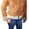 Ladies Suede Leather Jacket: Bonded Faux Fur Style 1221