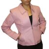 Women's Soft Genuine Leather Short Zipper Closure Fitted Jacket Style # 315