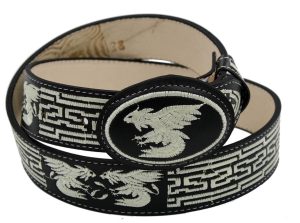 Genuine Cowhide Leather Belt Cinto Bordado Style 13129