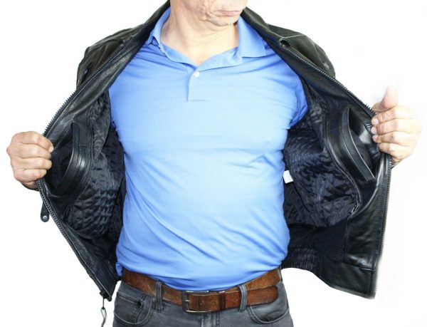 s-l1600-2-9-3.jpg Men Motorcycle Jacket Vented Genuine Premium Cow Hide Leather Zipper Pockets#842