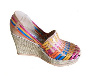s-l1600-20-2.jpg Women Genuine Leather Espadrille Wedges Mexican Sandals Rainbow Color CR688