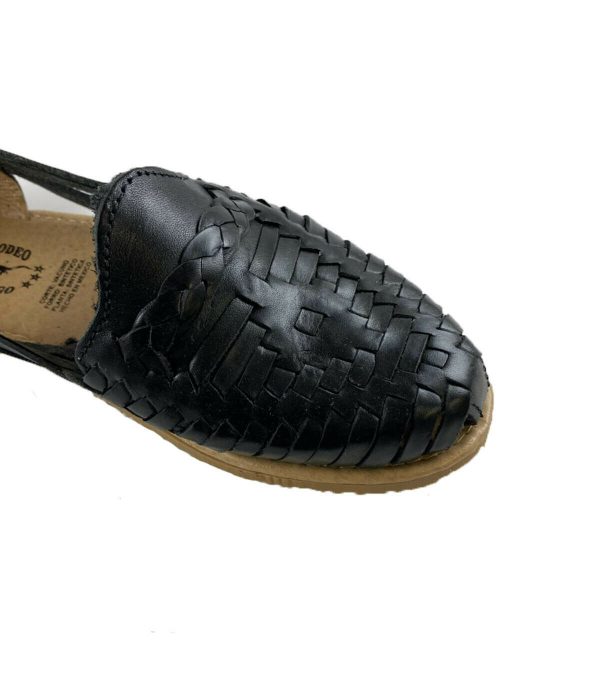 s-l1600-23-1.jpg Women Handmade Mexican Genuine Soft Black Leather Sandal Huaraches