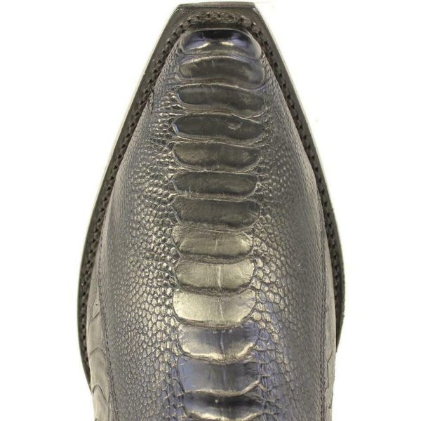 Men’s Los Altos Genuine Ostrich Leg Leather Snip Toe Boots Handcrafted