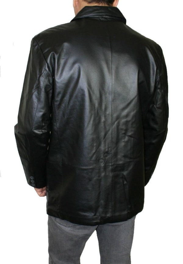 s-l1600-3-12-1.jpg Men Genuine Cowhide 3 Buttons Leather Sports Blazer