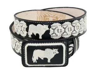 Genuine Cowhide Leather Belt Cinto Bordado Style 13131