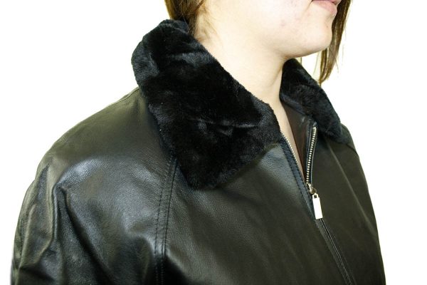 s-l1600-3-4-1.jpg Women Leather Jacket Zipper Closure/ Belted Jacket with Zip Out Lining