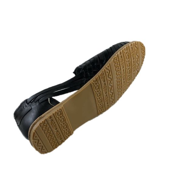 s-l1600-3-8-1.jpg Women Handmade Mexican Genuine Soft Black Leather Sandal Huaraches