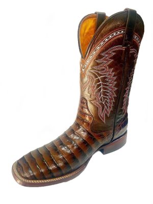 s-l1600.jpeg Men's Genuine Cowhide Coco Belly Print Leather Square Toe Boots Handcrafted