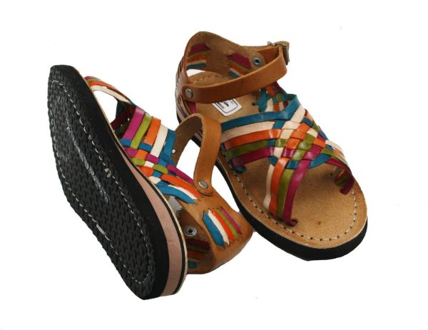 s-l1600-36-1.jpg Genuine Leather Mexican Huaraches Colorful Sandals for Kids