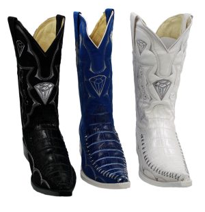 s-l1600-39.jpg Mens Cowboy Boots Made of Leather Crocodile Print 3x Style-WD1342